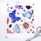 Modern Butterfly Butterflies Whimsical Insects Bugs Purple Blue Pink Watercolor Modern Custom Printed Fabric by Spoonflower Various Fabrics by the Yard or Fat Quarter